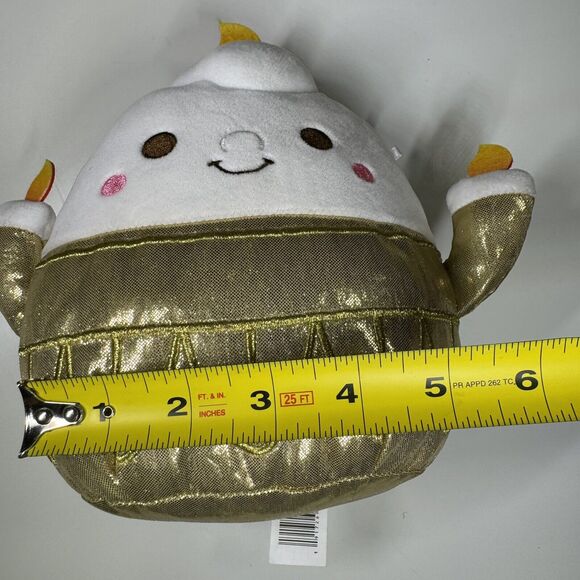 Squishmallows Disney Lumiere Candle 8” Plush Gold Costume HTF SQK0908 - Picture 13 of 14